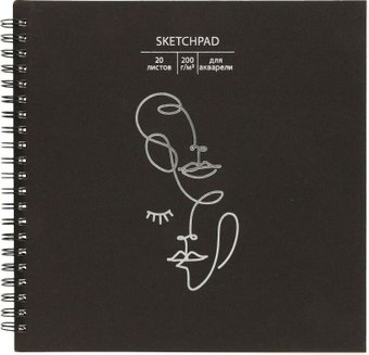 Альбом для рисования Paper art Скетчпад. Портреты СПСФ20119 (20 л)