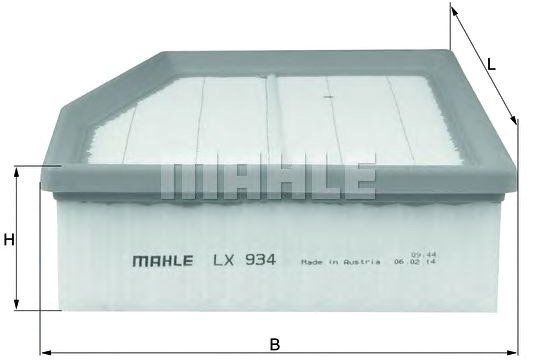 

Воздушный фильтр Mahle Knecht LX934