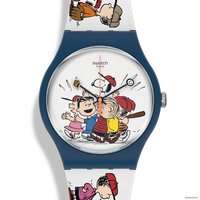 Наручные часы Swatch Peanuts SO29Z107 First Base