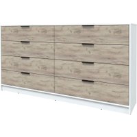 Комод Интерлиния Концепт КТ-К197 (дуб серый/белый платинум)