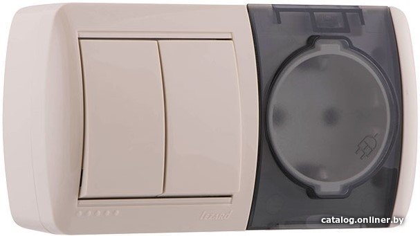 Розетка Lezard Nata 710-0300-171 (кремовый)