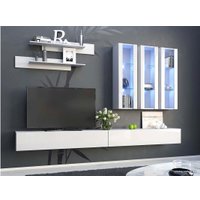 Стенка НК-Мебель Point комплект 5 гостиная (белый/белый глянец) в Могилеве