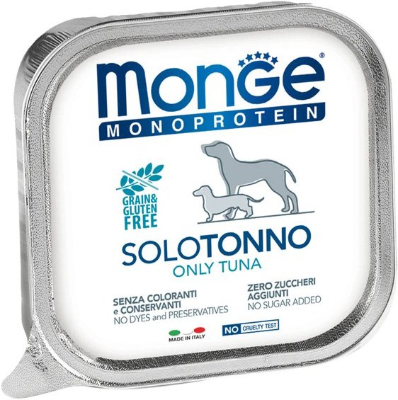 

Пресервы Monge Monoprotein паштет из тунца (150 г)