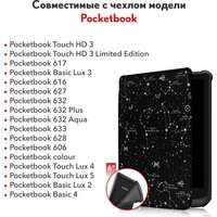 Обложка для электронной книги JFK для PocketBook Touch HD 3/617/616/627/632/633/628/606/Colour/Touch Lux 4/Lux 3/Lux 5/Basic Lux 2/Basic 4 (созвездие)