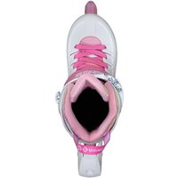 Роликовые коньки Powerslide Phuzion Universe 3 колеса (р. 37-40, белый/розовый)