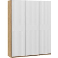 Шкаф-купе Трия Оскар Хилтон Т2 1800 271083 (ручка серебро/дуб крафт золотой/белый матовый)