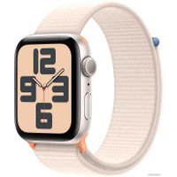 Умные часы Apple Watch SE 2 44 мм (алюминиевый корпус, звездный свет/звездный свет, нейлоновый ремешок)