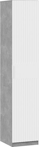 Шкаф-пенал Трия Хилтон для белья 402.005.000 (ателье светлый/белый матовый)