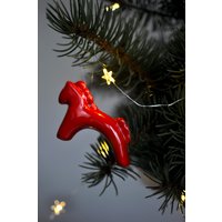 Елочная игрушка Ceramicmay Лошадка (красный)