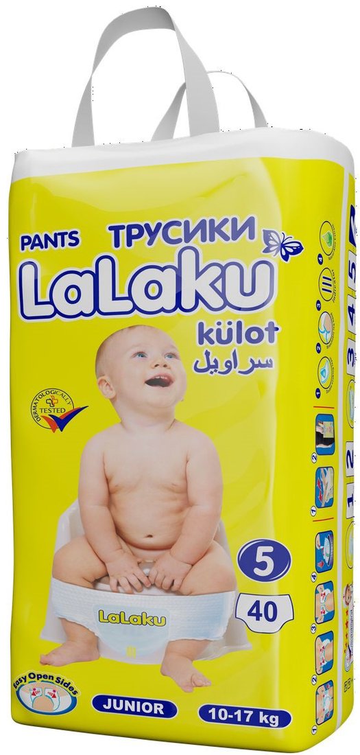 

Трусики-подгузники LaLaKu Pants 5 Junior (40 шт)