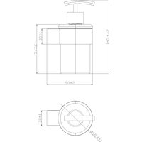 Набор аксессуаров для ванной Lauter 21TS3018 + 21TS3020 + 21TS3014 (Chrome, 3 предмета)