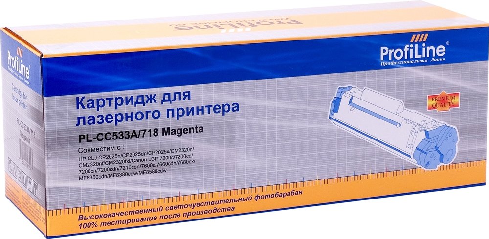 

Картридж ProfiLine PL-CC533A/718-M (аналог HP CC533A)