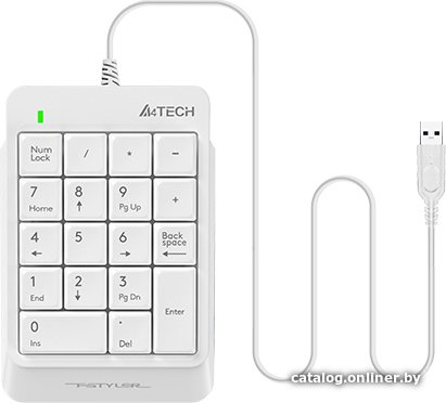 Цифровой блок A4Tech FK13P (белый)