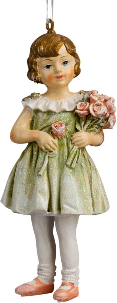 

Елочная игрушка Erich Krause Decor. Малышка с цветами 64536