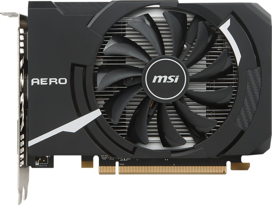 

Видеокарта MSI Radeon RX 550 Aero ITX OC 4GB GDDR5