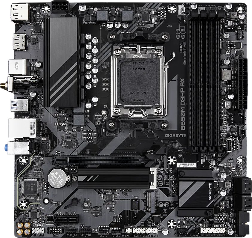 Материнская плата Gigabyte B650M D3HP AX (rev. 1.2)