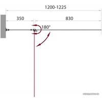 Стеклянная шторка для ванны BelBagno SELA-V-11-120/140-C-CR