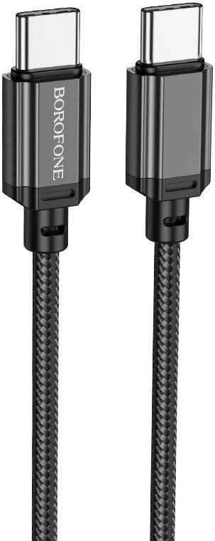 

Кабель Borofone BX87 USB Type-C - USB Type-C (1 м, черный)
