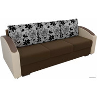Диван Лига диванов Монако slide 102005 (коричневый/бежевый/серый)