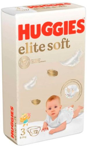 Huggies Elite Soft Mega 3 (72 шт)