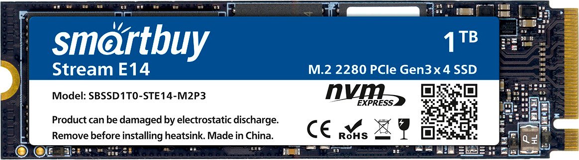SSD SmartBuy Stream E14 1TB SBSSD1T0-STE14-M2P3