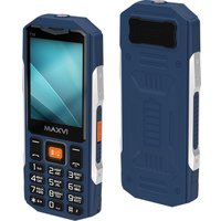 Кнопочный телефон Maxvi T19 (синий)