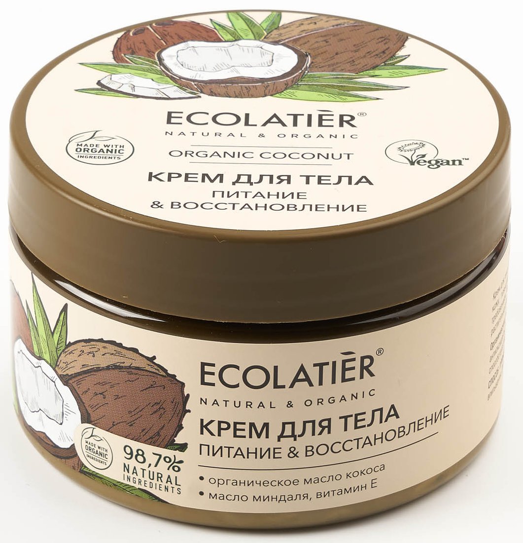 

Ecolatier Крем для тела Green Coconut Питание & Восстановление 250 мл