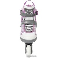 Роликовые коньки Ricos Stream PW-153A S (р. 33-36, белый/лиловый)