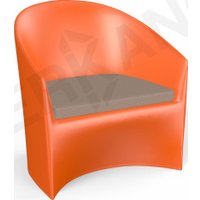 Кресло Berkano Oasis 230_034_18_63 (оранжевый/toffee)