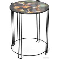 Журнальный столик Sheffilton SHT-CT53 (ночной цветок/черный муар)