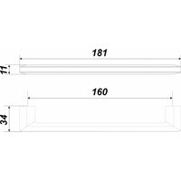 Ручка мебельная Boyard Arcada RS285BSN/SC.4/160