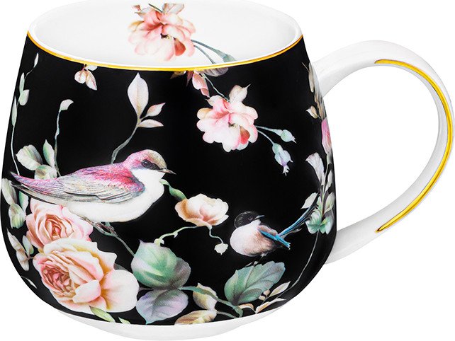 

Кружка Elan Gallery Певчие птички на черном 730832