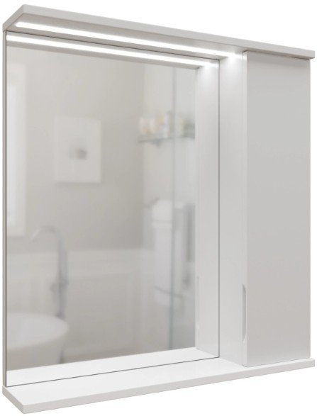

Mixline Шкаф с зеркалом для ванной Лайн 60 553011 (правый, с подсветкой)