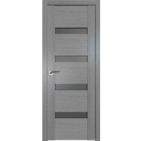 Межкомнатная дверь ProfilDoors 2.81XN R 80x200 (грувд серый, стекло графит)