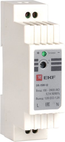 Блок питания на DIN-рейку EKF PROxima DR-15W-12