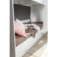 Двухъярусная кровать Doma Mamamia КР-05 80x200 с ящиками (белый)