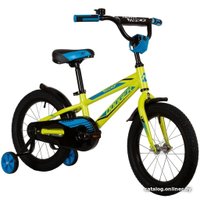 Детский велосипед Novatrack Dodger 16 2022 165ADODGER.GN22 (зеленый)