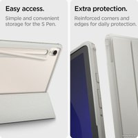Чехол для планшета Spigen Ultra Hybrid Pro для Galaxy Tab S9 (серый)