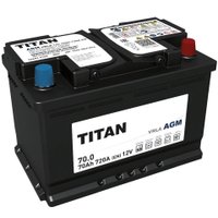 Автомобильный аккумулятор Titan AGM R+ (70 А·ч)