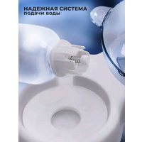Двойная миска Classmark Модернизированная для кошки 38x15x23 (белый)