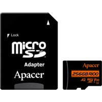 Карта памяти Apacer microSDXC AP256GMCSX10U8-R 256GB (с адаптером)