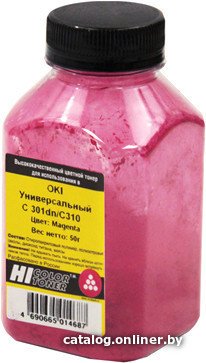 Тонер Hi-Black Универсальный для Oki С301dn/C310 (маджента) 50 г