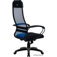Офисное кресло Metta SU-1-BP Комплект 11, Pl тр/сечен (резиновые ролики, синий)