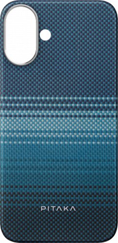 

Чехол для телефона Pitaka Tactile Woven для iPhone 16 (синий)