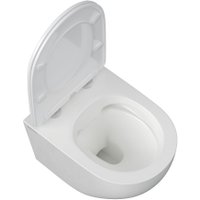 Унитаз подвесной Berges Wasserhaus Okus Rimless + АТОМ 410 AT-043397 (с сиденьем)