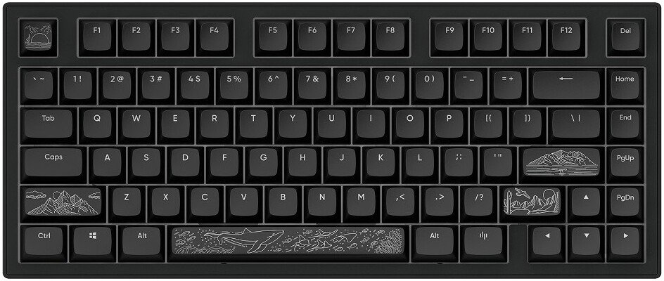 Клавиатура Dark Project ALU81A Terra Nostra Black (g3ms Moonstone)