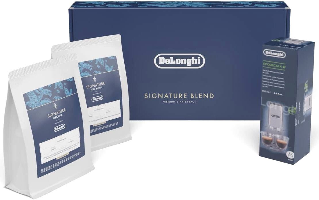 

Кофе DeLonghi Signature Set Coffee зерновой 2x250 г + Descaler DLSC500