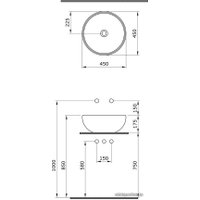 Умывальник Bocchi Venezia 1119-001-0125 (глянцевый белый)