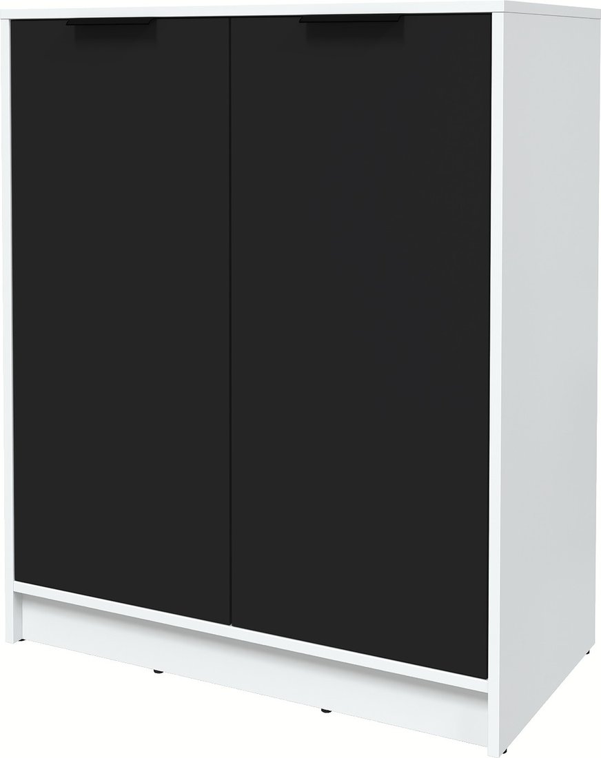 

Тумба Интерлиния Концепт КТ-Т84 Глосс (белый платинум/черный)