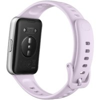 Фитнес-браслет Huawei Band 11 (серебристый полимерный корпус, с сиреневым силиконовым ремешком, международная версия)